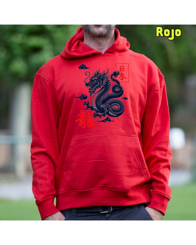 Sudadera hombre con capucha Dragon