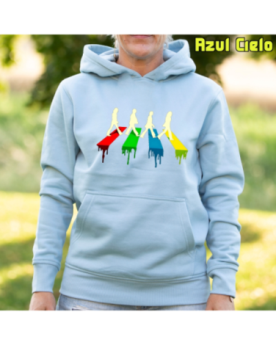 Sudadera Mujer Capucha-The Four AzulCielo