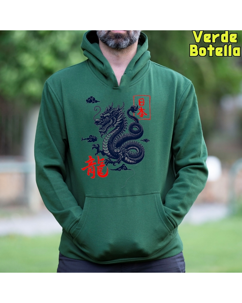 Sudadera hombre con capucha Dragon
