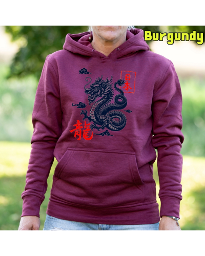 Dragón - Sudadera mujer con capucha
