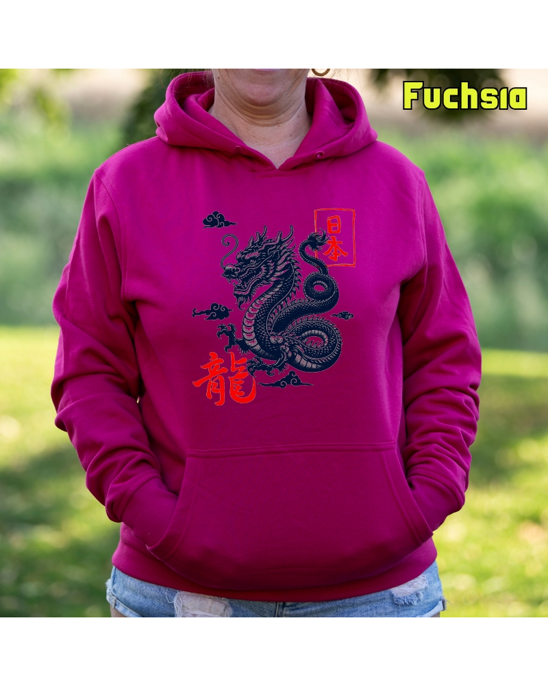 Sudadera mujer con capucha Dragon