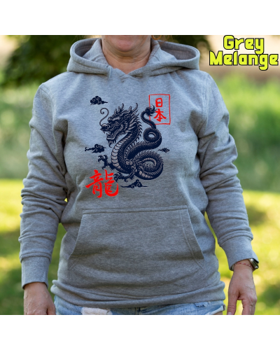 Sudadera mujer con capucha Dragon