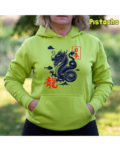 Dragón - Sudadera mujer con capucha
