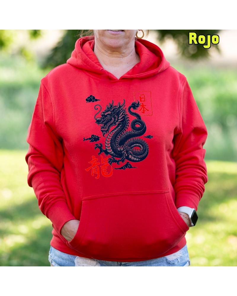 Sudadera mujer con capucha Dragon