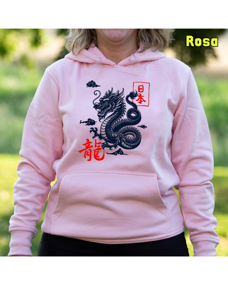 Dragón - Sudadera mujer con capucha