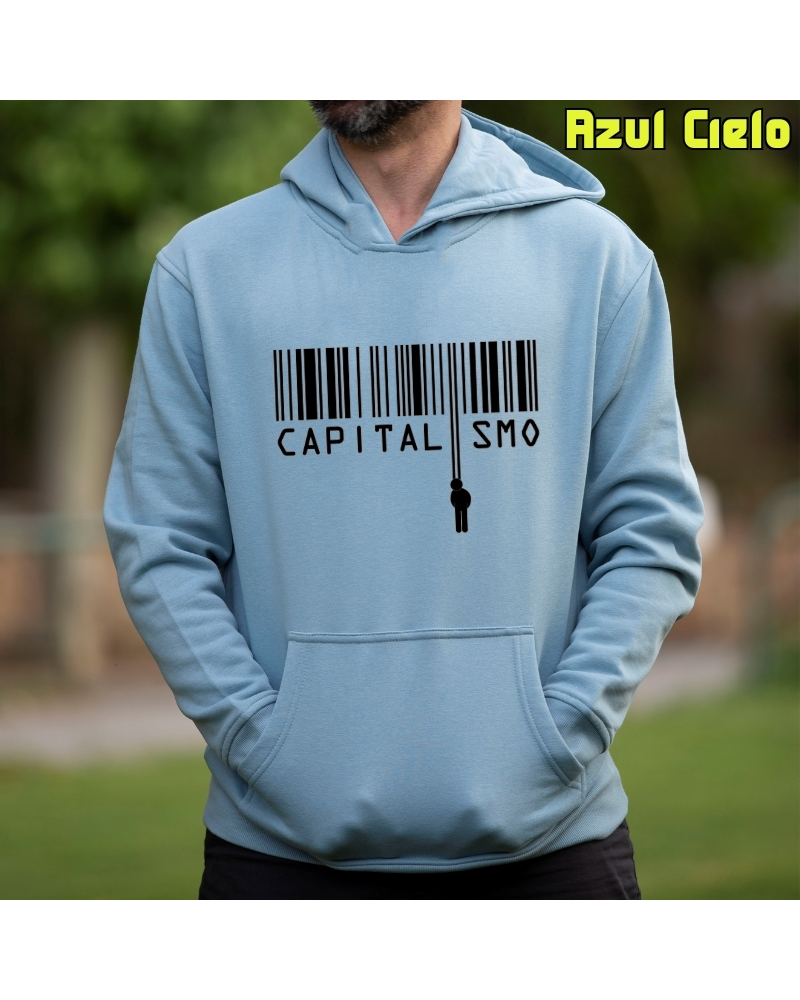 Capitalismo - Sudadera Hombre Con Capucha