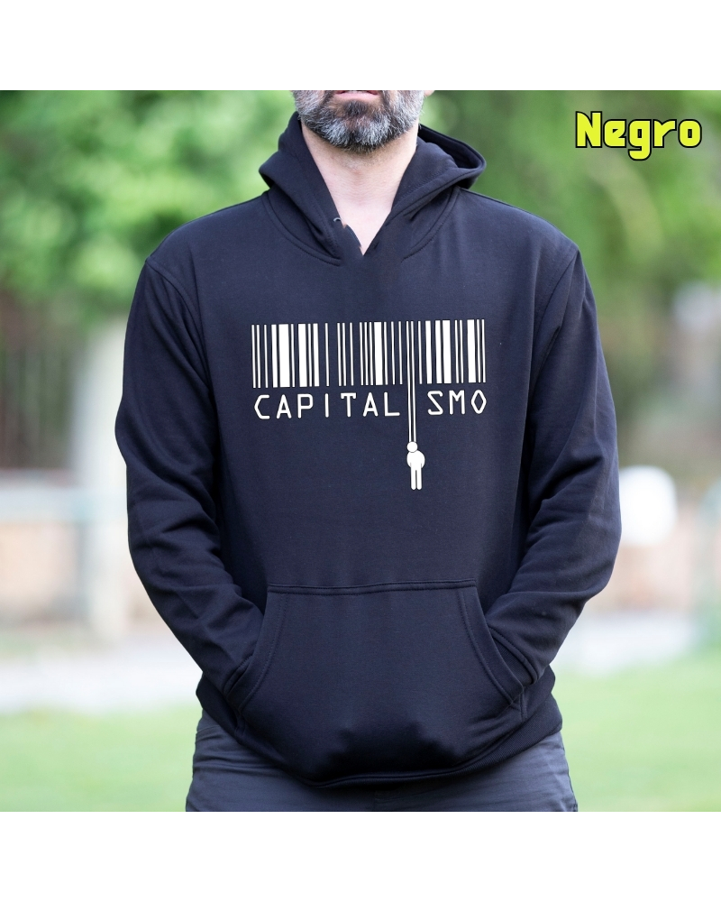 Capitalismo - Sudadera Hombre Con Capucha