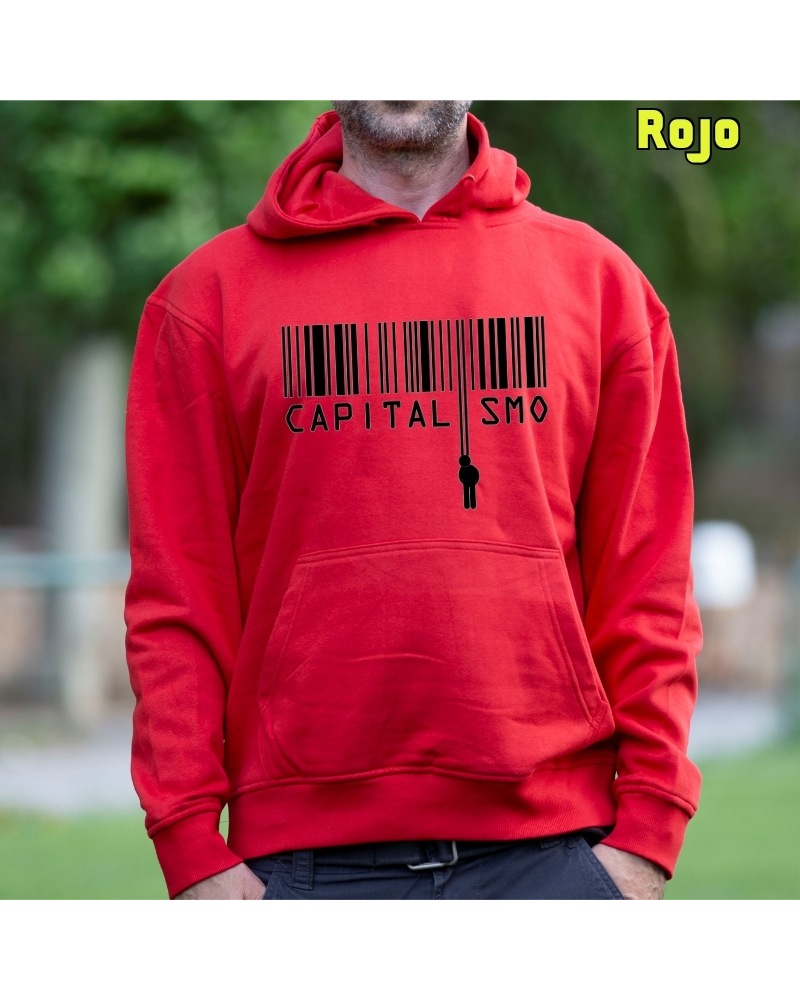 Capitalismo - Sudadera Hombre Con Capucha
