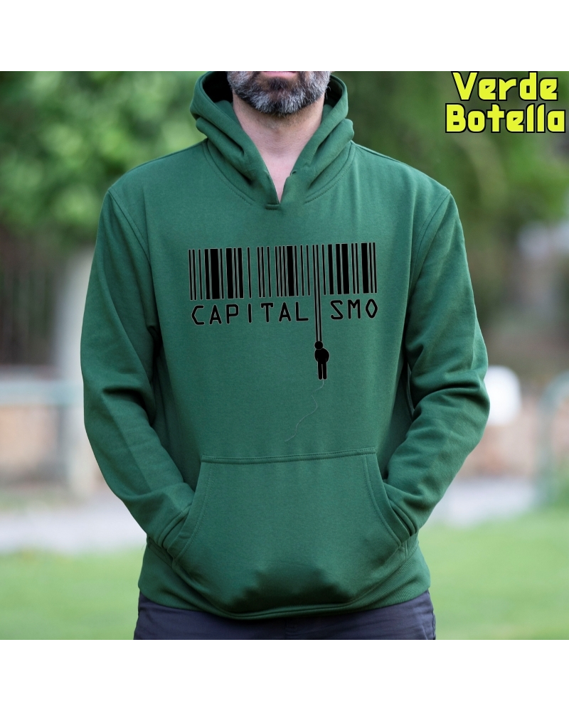 Sudadera hombre con capucha Capitalismo