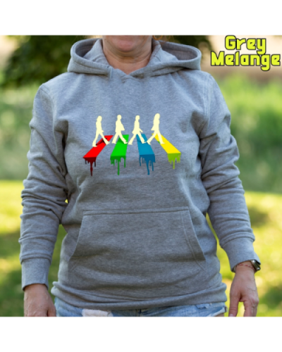 Sudadera Mujer Capucha-The Four GreyMelange