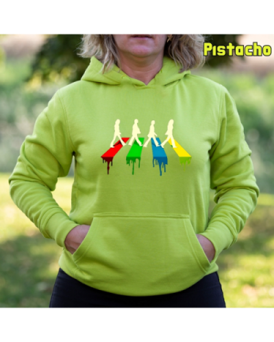 Sudadera Mujer Capucha-The Four Pistacho