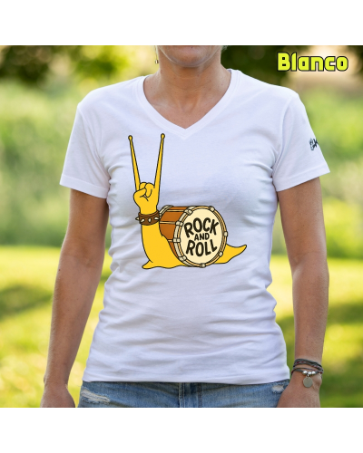 CaraRock - Camiseta Mujer Manga Corta