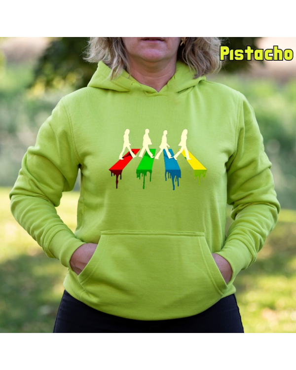 Sudadera Mujer Capucha-The Four Pistacho