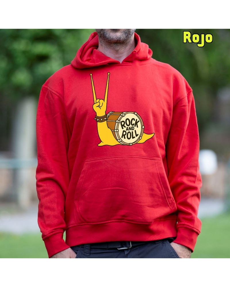 CaraRock - Sudadera Hombre Con Capucha