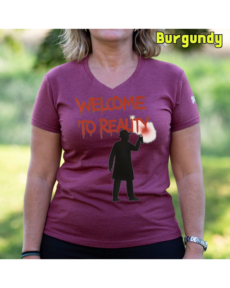 Welcome To Reality - Camiseta Mujer Manga Corta