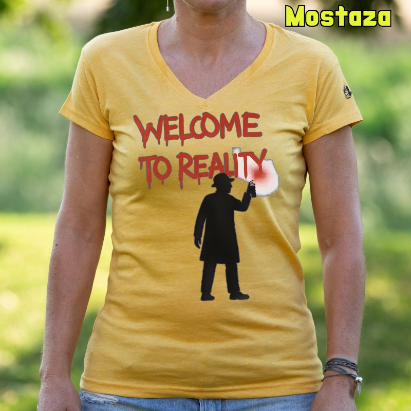 Welcome To Reality - Camiseta Mujer Manga Corta