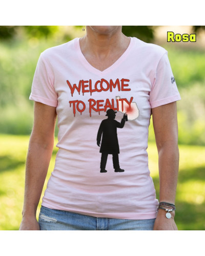 Welcome To Reality - Camiseta Mujer Manga Corta