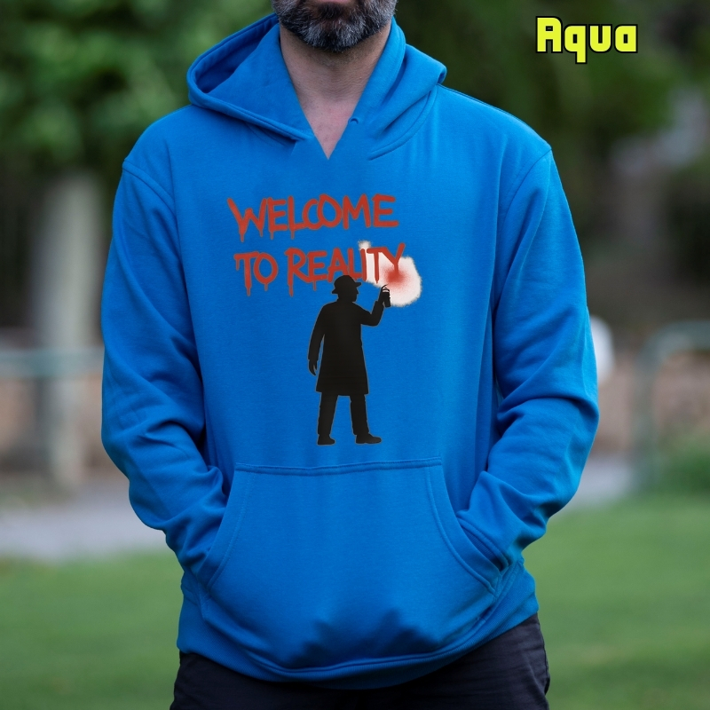 Welcome To Reality - Sudadera hombre con capucha