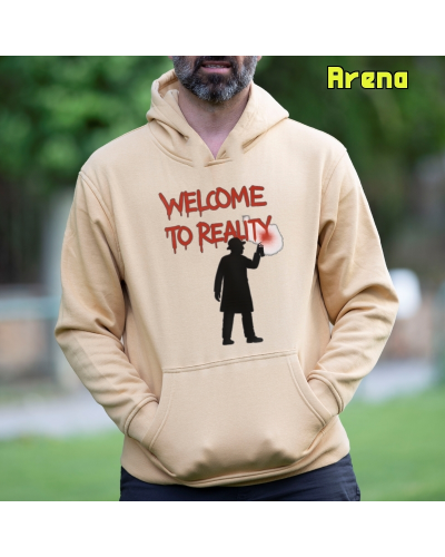 Sudadera hombre con capucha Welcome To Reality