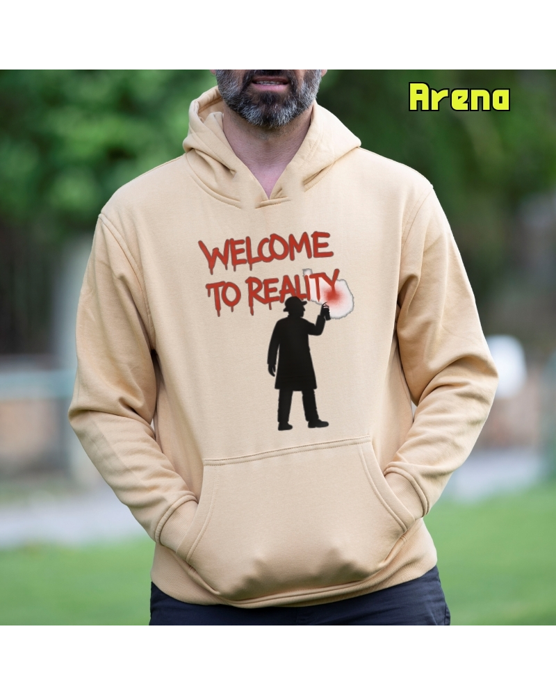 Welcome To Reality - Sudadera hombre con capucha