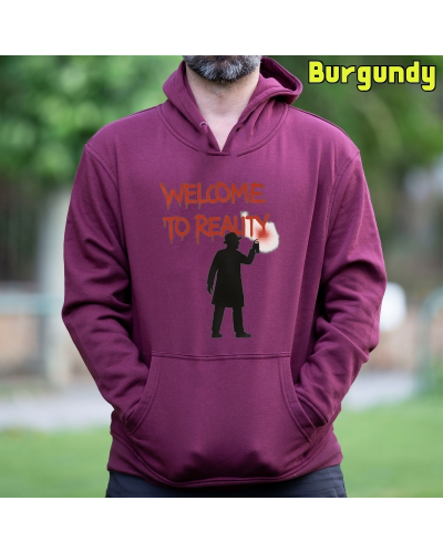 Sudadera hombre con capucha Welcome To Reality
