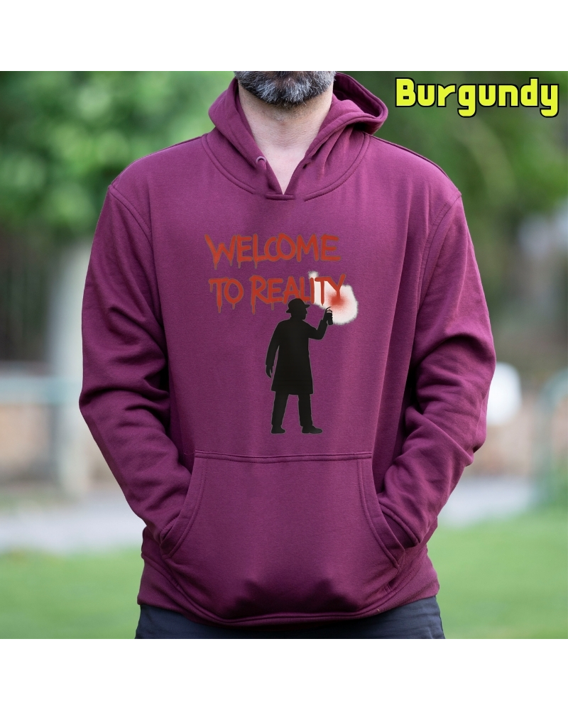 Welcome To Reality - Sudadera hombre con capucha
