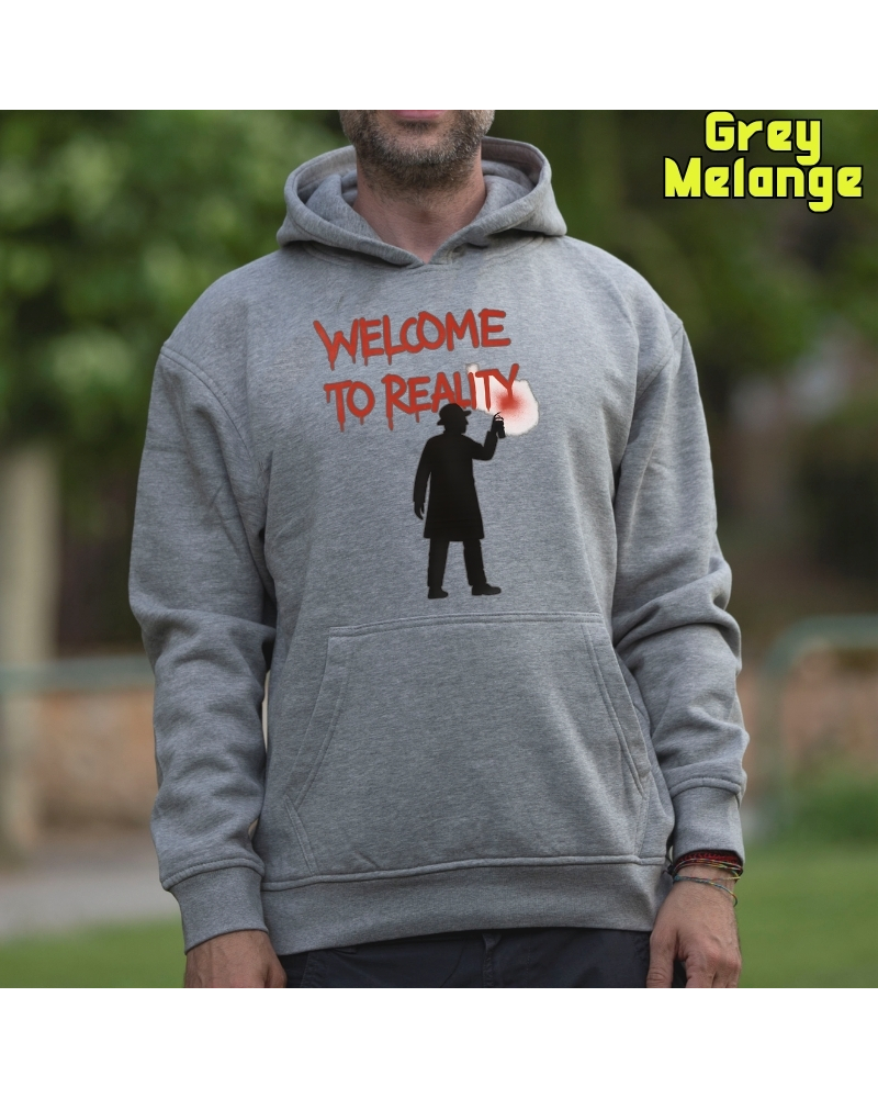 Welcome To Reality - Sudadera hombre con capucha