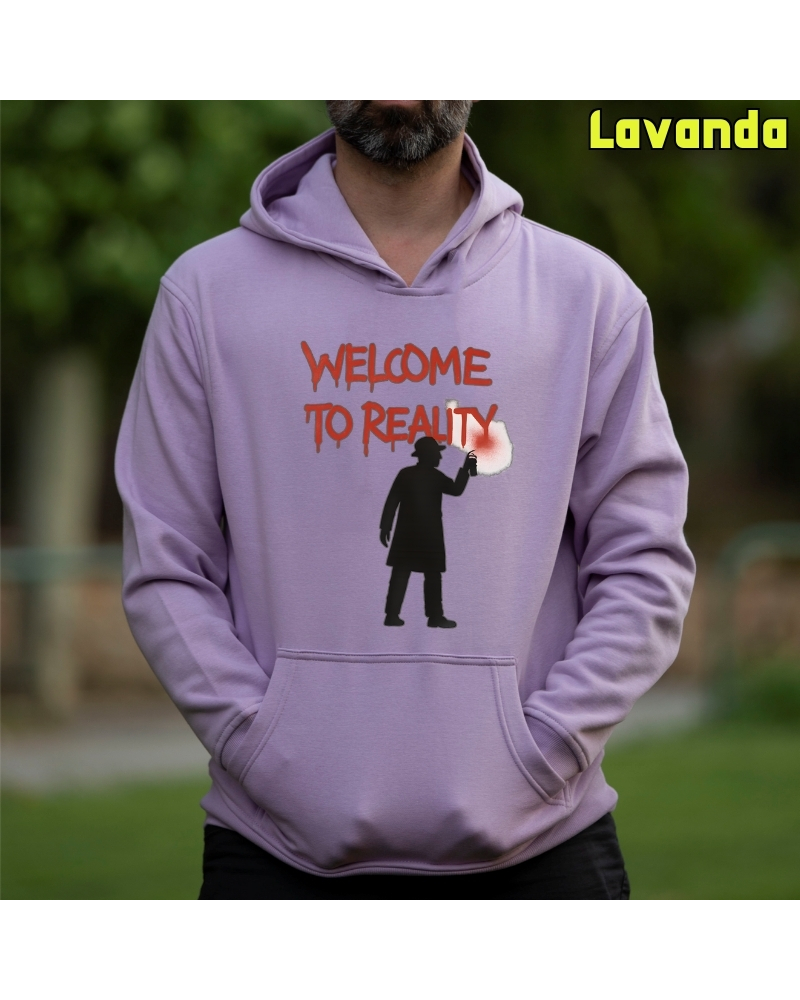 Welcome To Reality - Sudadera hombre con capucha