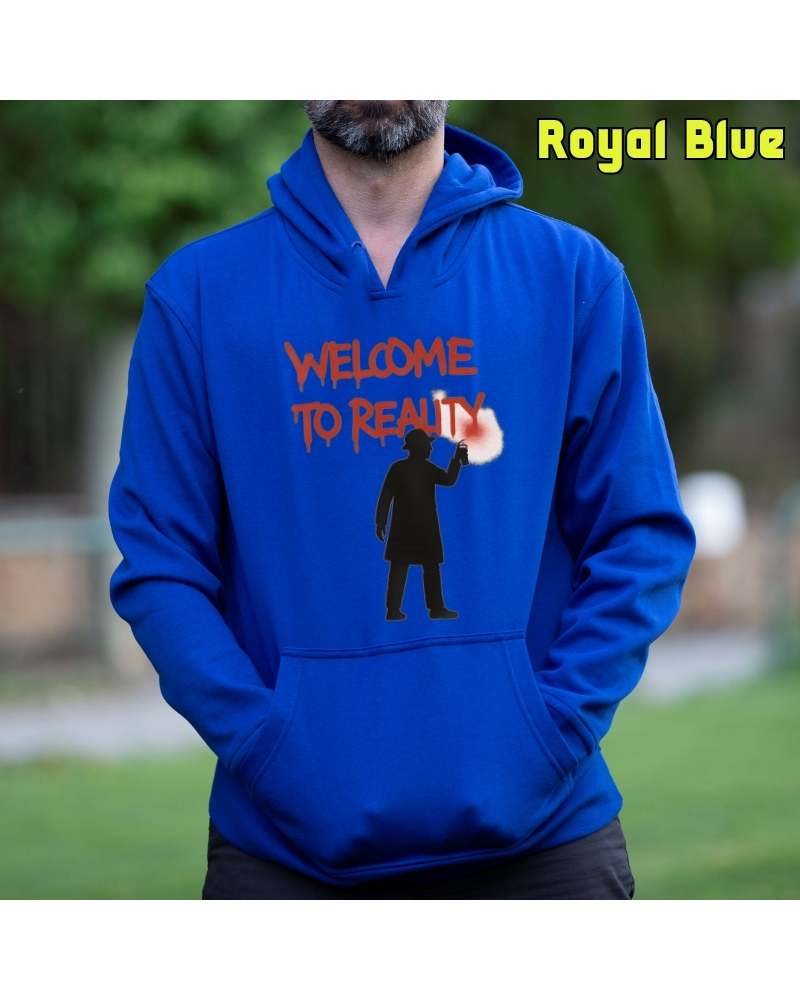 Welcome To Reality - Sudadera hombre con capucha