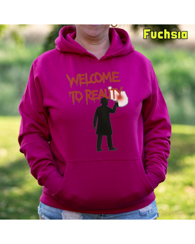 Sudadera mujer con capucha Welcome To Reality