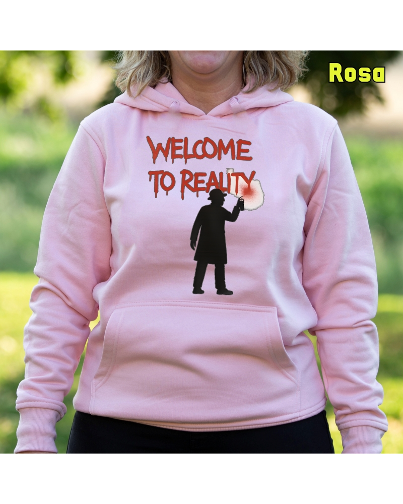 Welcome To Reality - Sudadera mujer con capucha