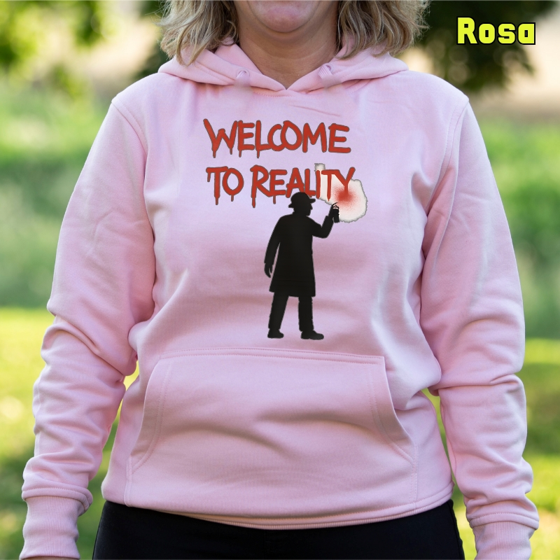 Welcome To Reality - Sudadera mujer con capucha