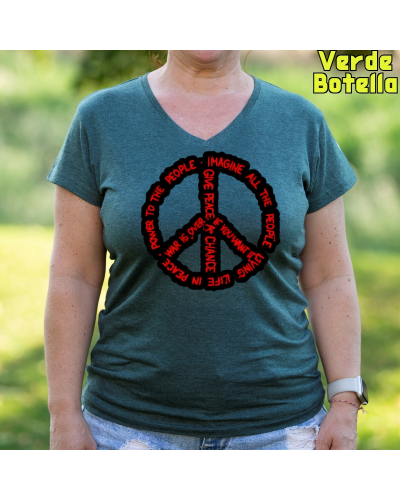 Camiseta Mujer Manga Corta - Imagine All