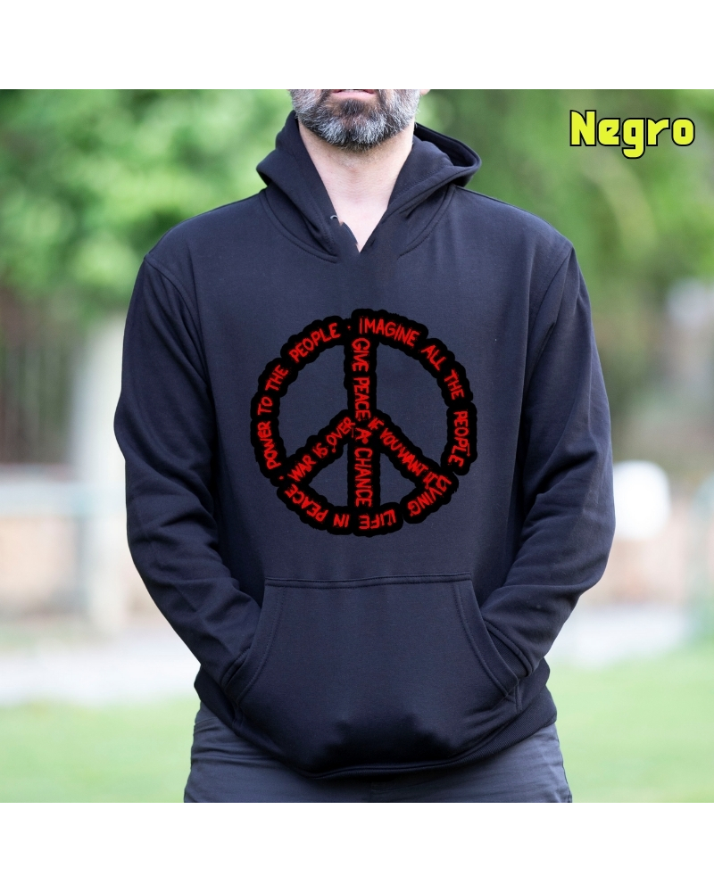 Imagine All - Sudadera hombre con capucha