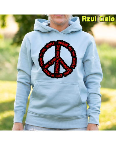 Sudadera mujer con capucha Imagine All