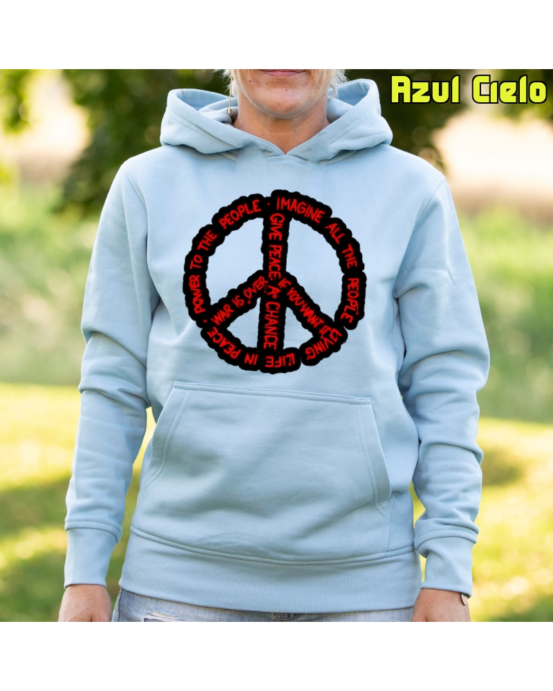 Imagine All - Sudadera mujer con capucha