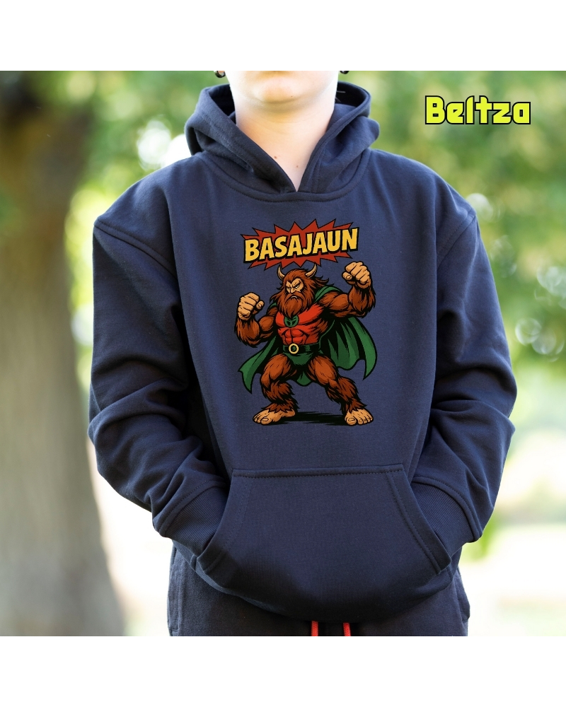 Haurren jertsea kaputxarekin – Basajaun Komic