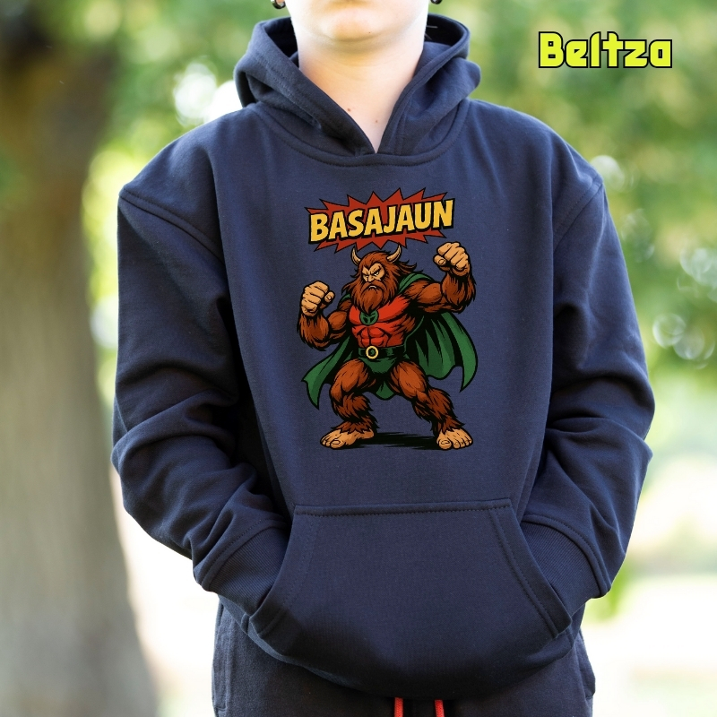 Haurren jertsea kaputxarekin - Basajaun Komic