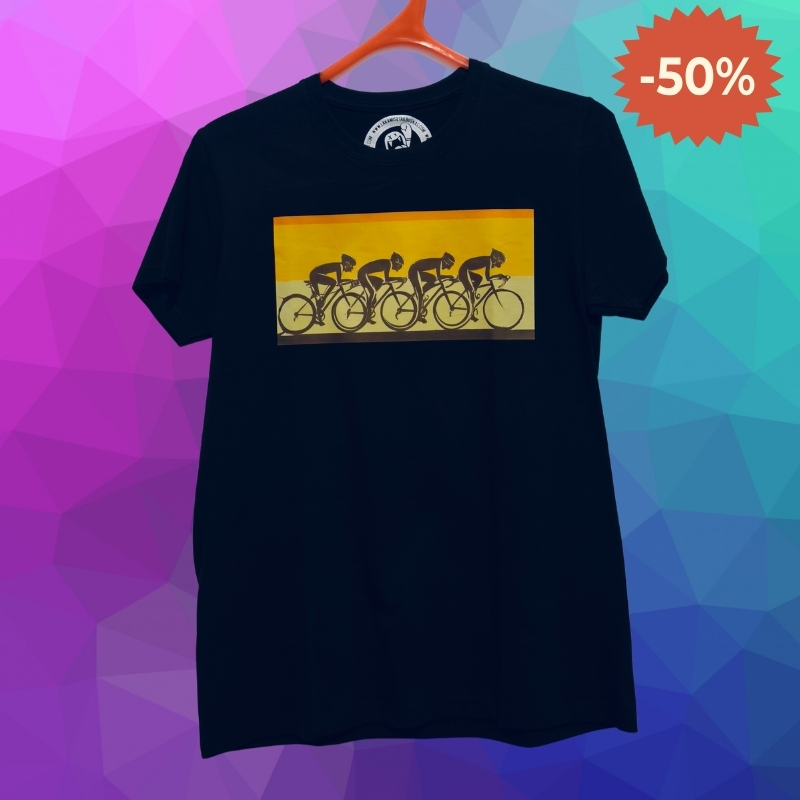 Camiseta Hombre Manga Corta Pelotón Ciclista