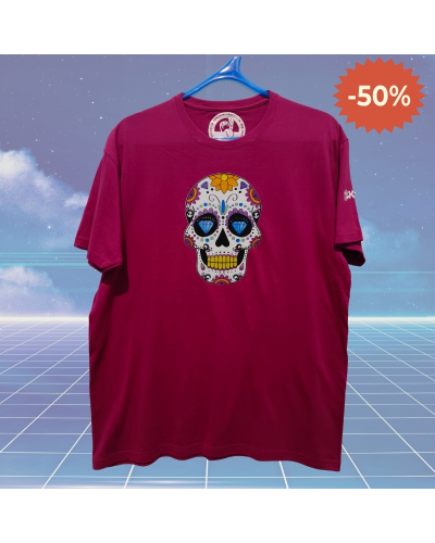 Camiseta Hombre Manga Corta CALAVERA MEXICANA