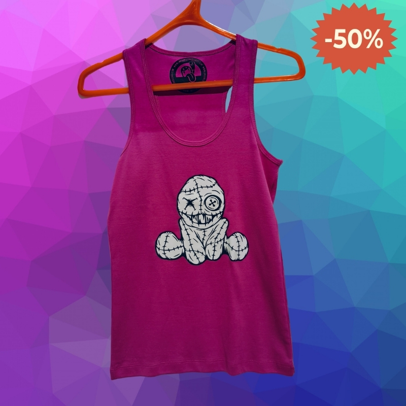Camiseta Mujer Tirantes MUÑECO DE TRAPO