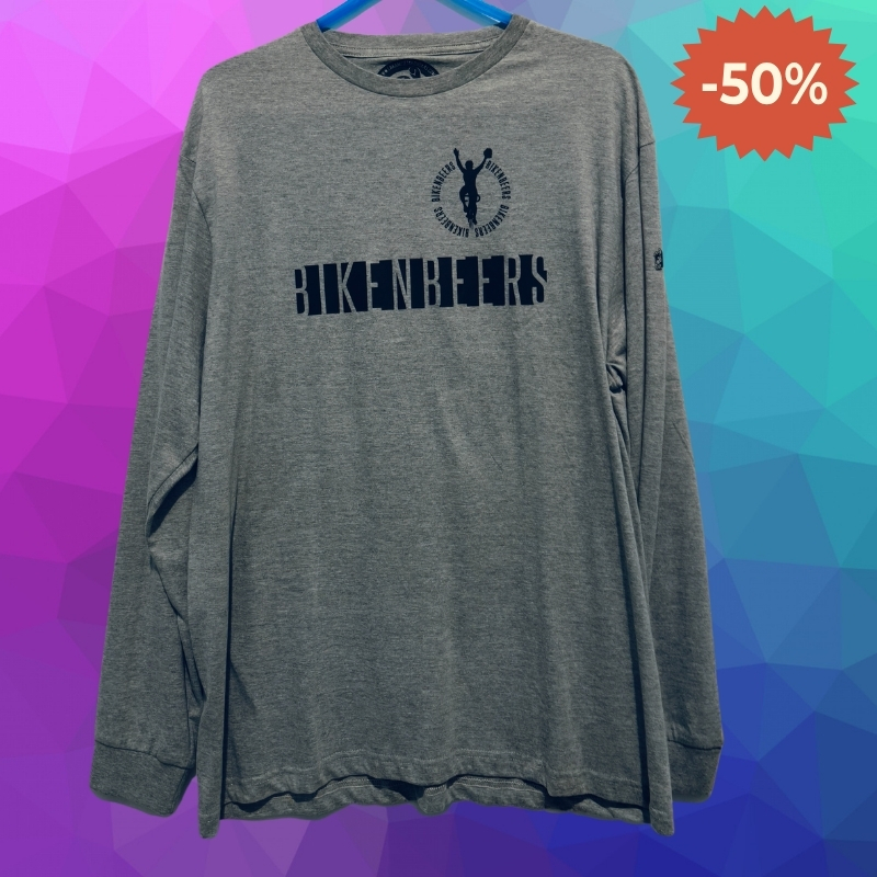 Camiseta Hombre Manga Larga BIKE N BEERS