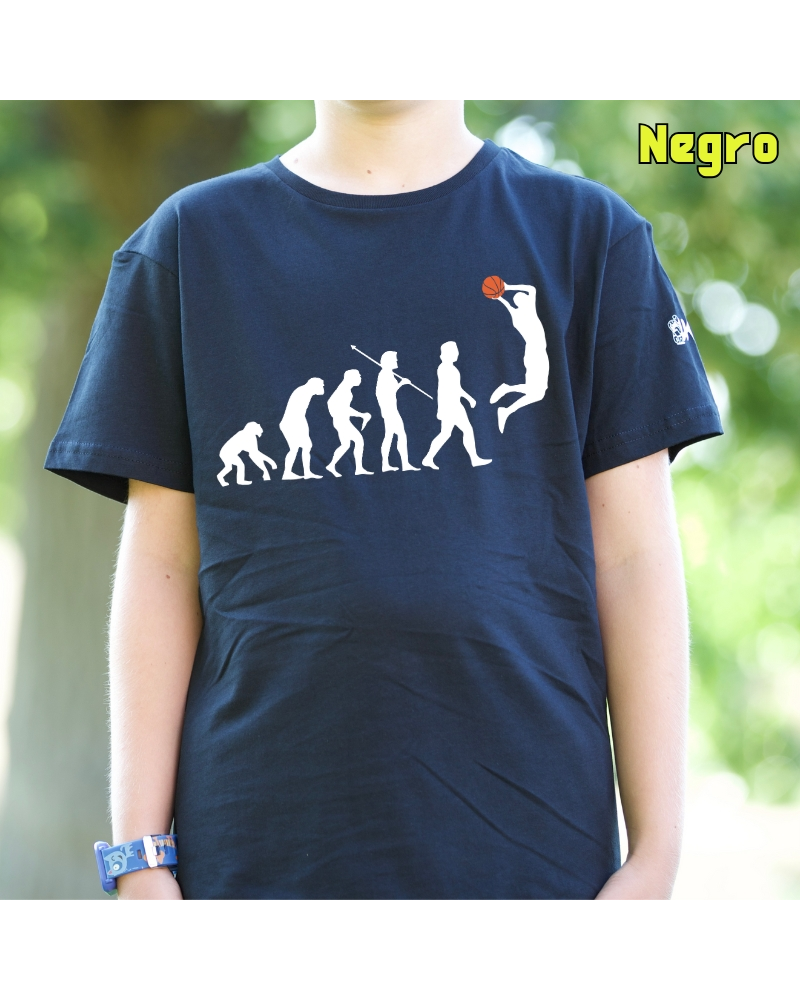 Camiseta niño Basket Evolution - manga corta