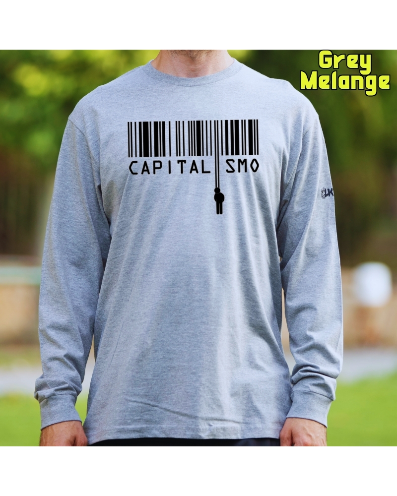 Camiseta Hombre Manga Larga - Capitalismo