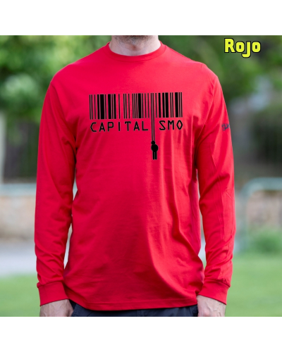 Camiseta Hombre Manga Larga - Capitalismo