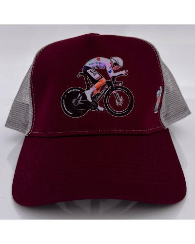 Gorra POGI - Burgundy/Gris