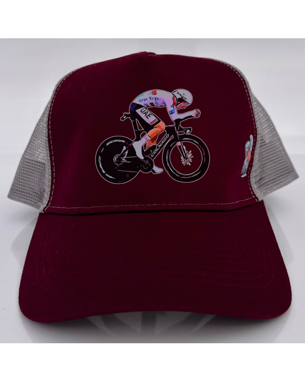 Gorra POGI - Burgundy/Gris
