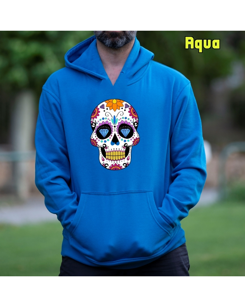 Sudadera hombre con capucha Mexican Skull