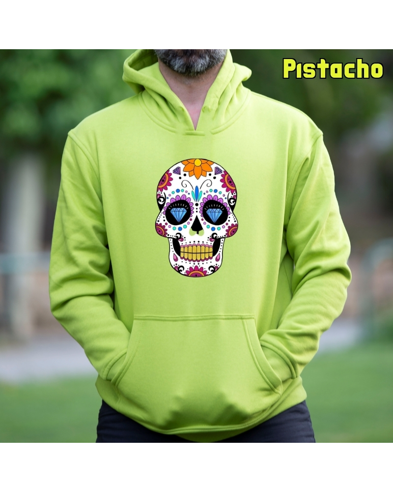 Sudadera hombre con capucha Mexican Skull