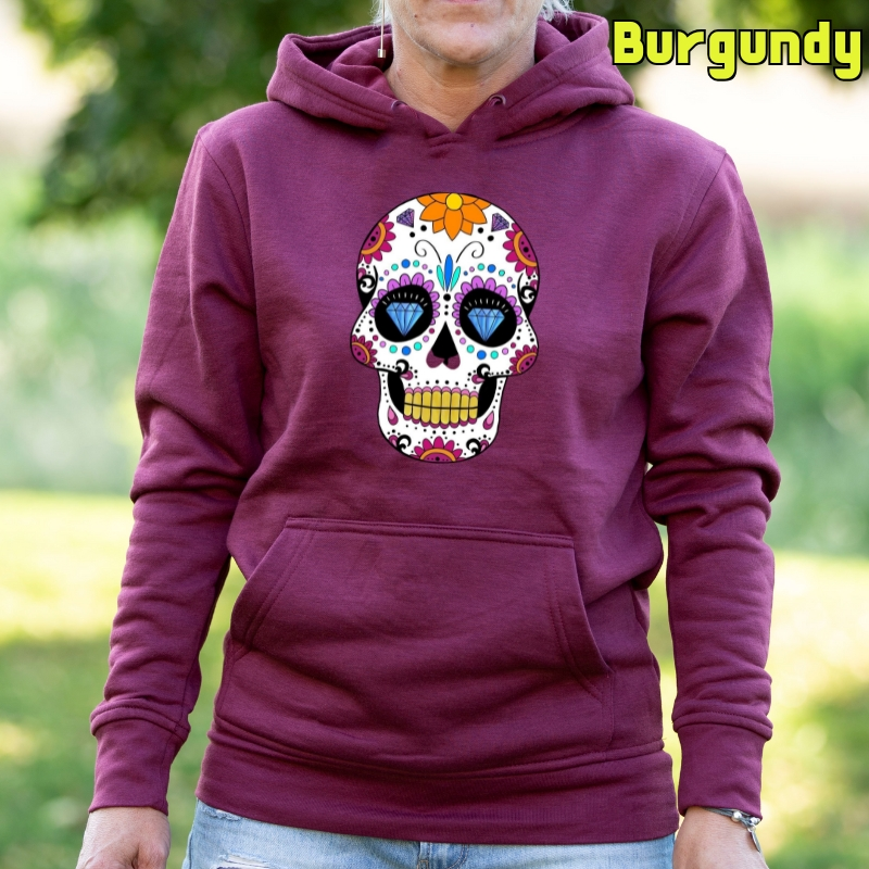 Mexican Skull - Sudadera Mujer Con Capucha